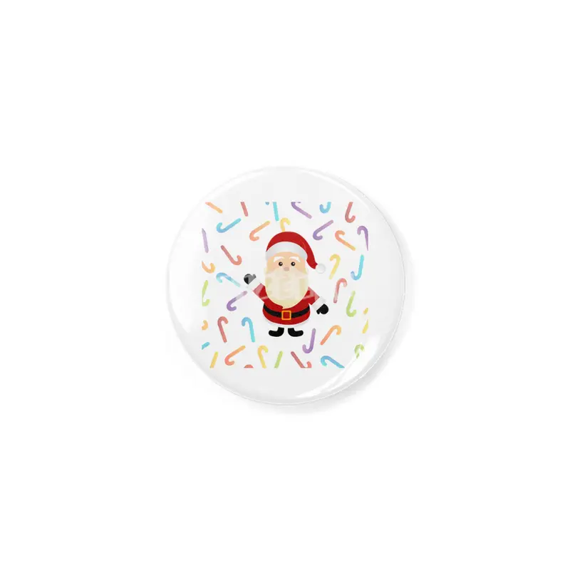 Christmas Santa Claus with colorful candy cane Açacak