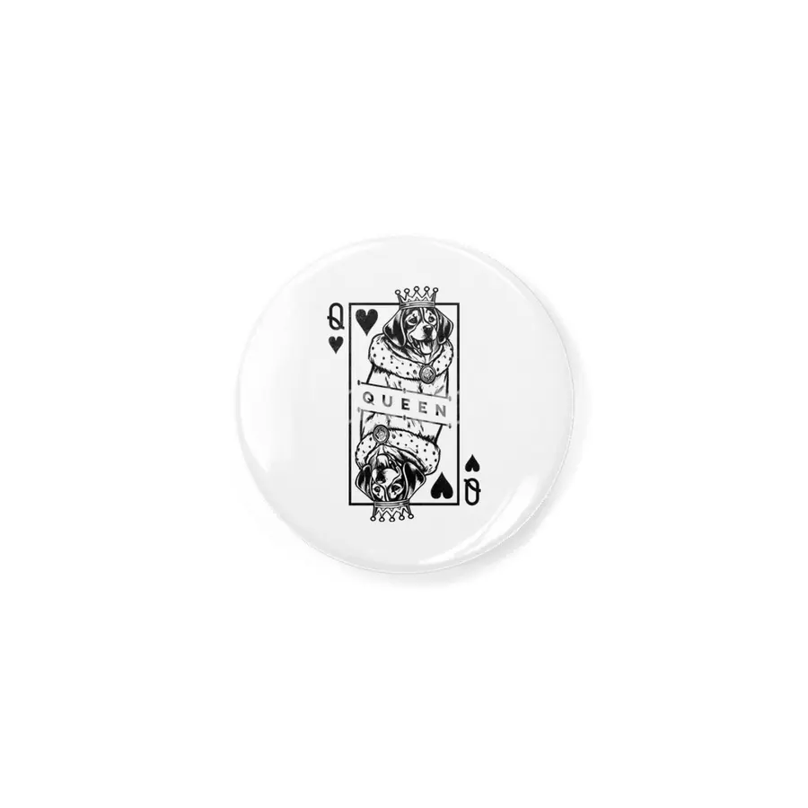 Beagle Queen Of Hearts Funny Dog Lover Playing Card Pop Art Açacak