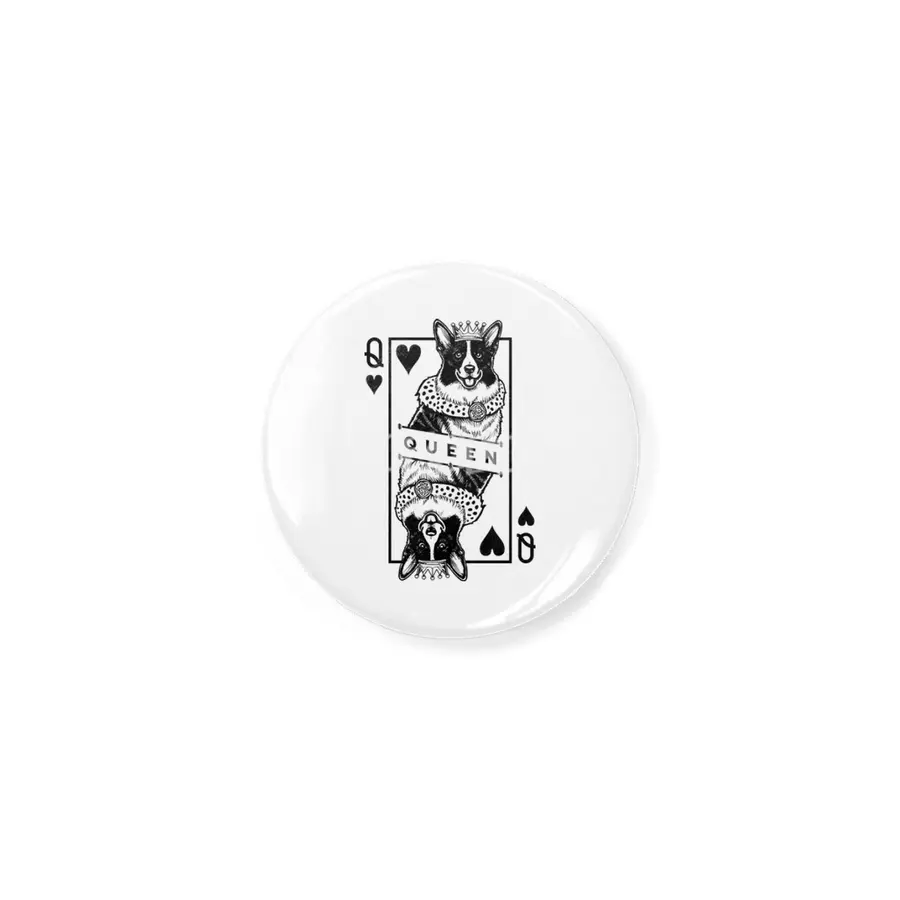 Cardigan Welsh Corgi Queen Of Hearts Funny Dog Lover Pop Art Açacak