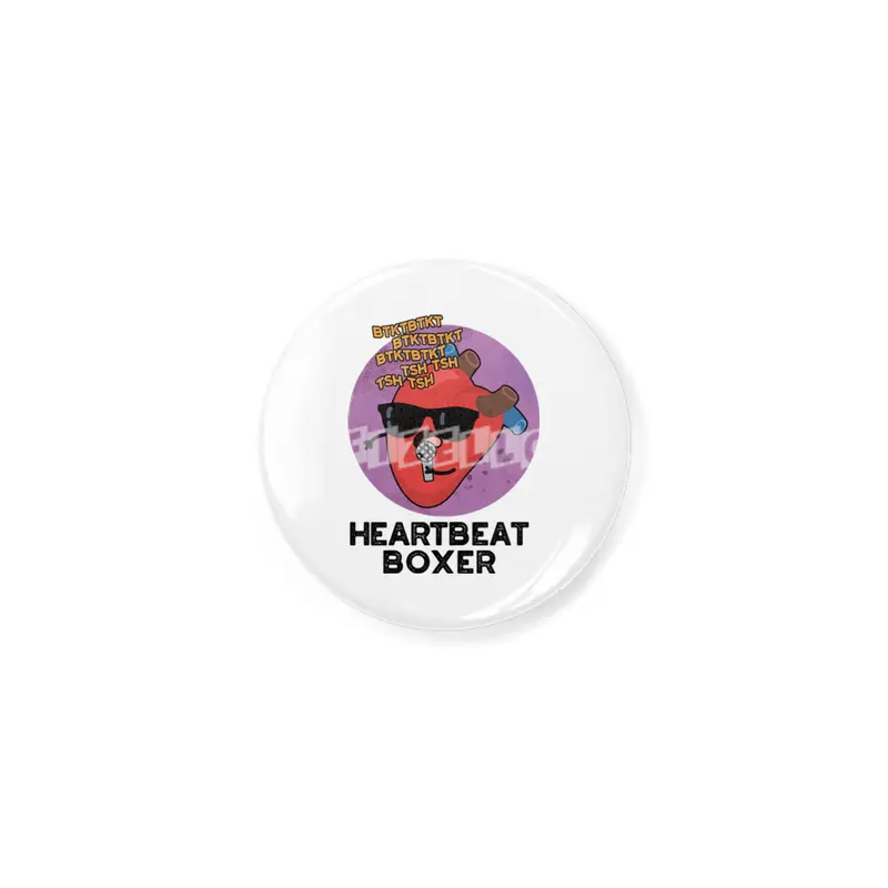 Heartbeat Boxer Cute Music Heart Pun Açacak
