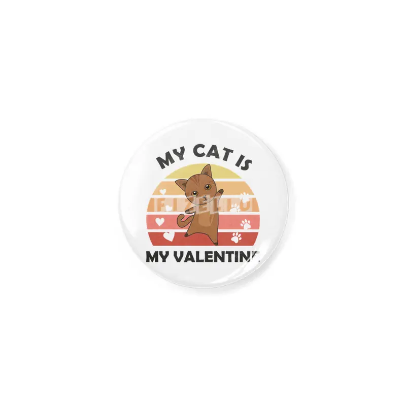 My Cat Is My Valentine Cats Heart Love Vintage Açacak
