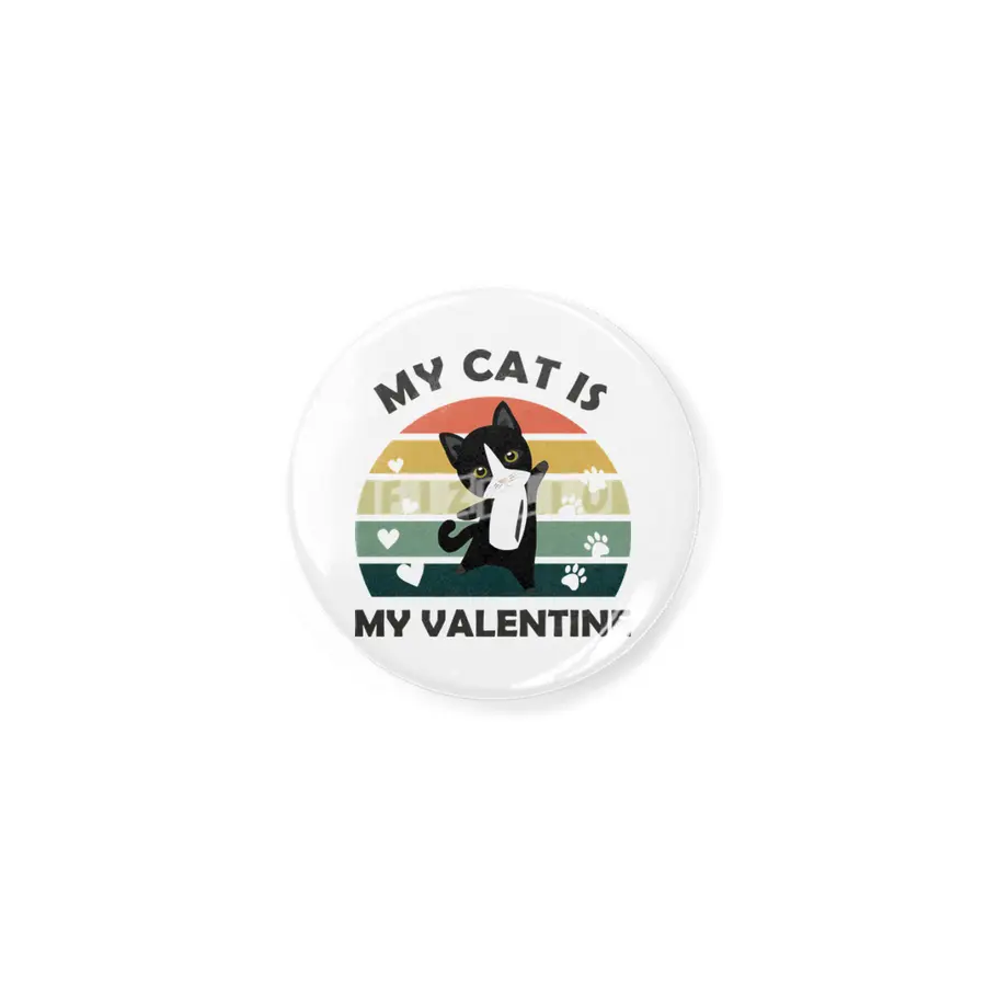My Cat Is My Valentine Cute Black Cats Heart Açacak