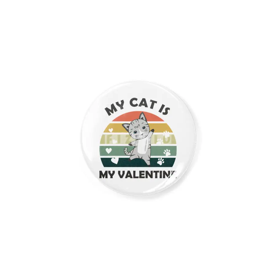 My Cat Is My Valentine Cute Cat Heart Vintage Açacak