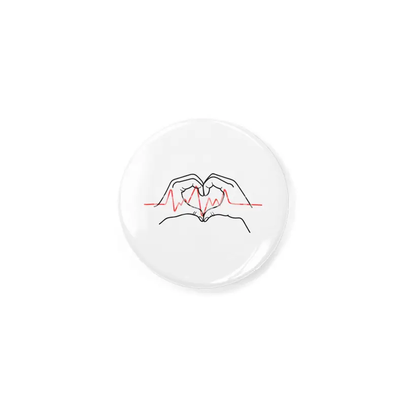 Heartbeat Design: Two Hands Forming a Heart with Fingers Açacak