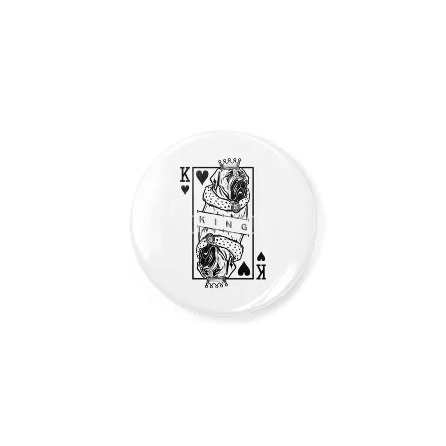 English Mastiff King Of Hearts Dog Playing Card Pop Art Açacak