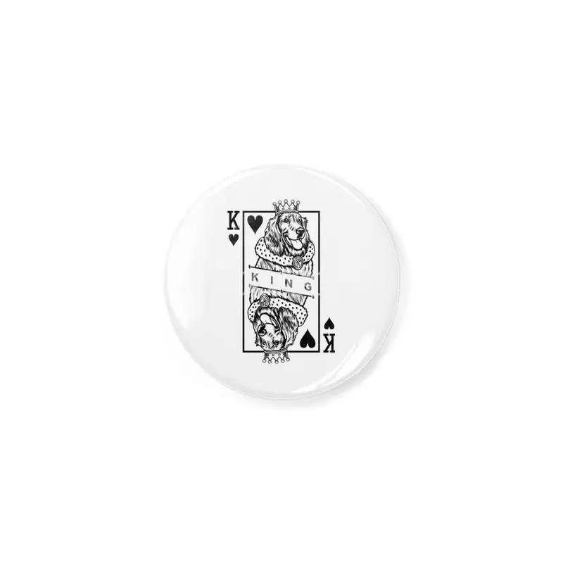 Irish Setter King Of Hearts Funny Dog Lover Card Pop Art Açacak