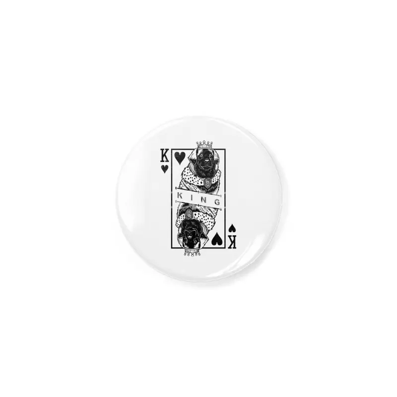 Leonberger King Of Hearts Funny Leo Dog Lover Pop Art Açacak