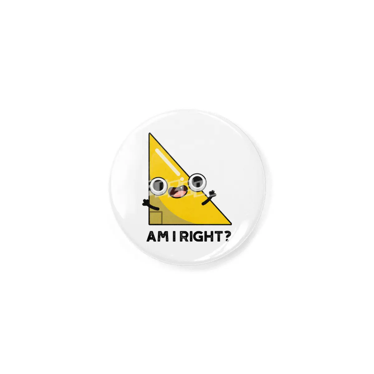 Am I Right Cute Geometry Math Pun Açacak