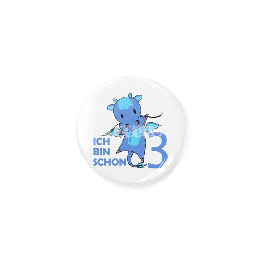 Dragon Blue Three Years Old 3rd Birthday Kids Açacak