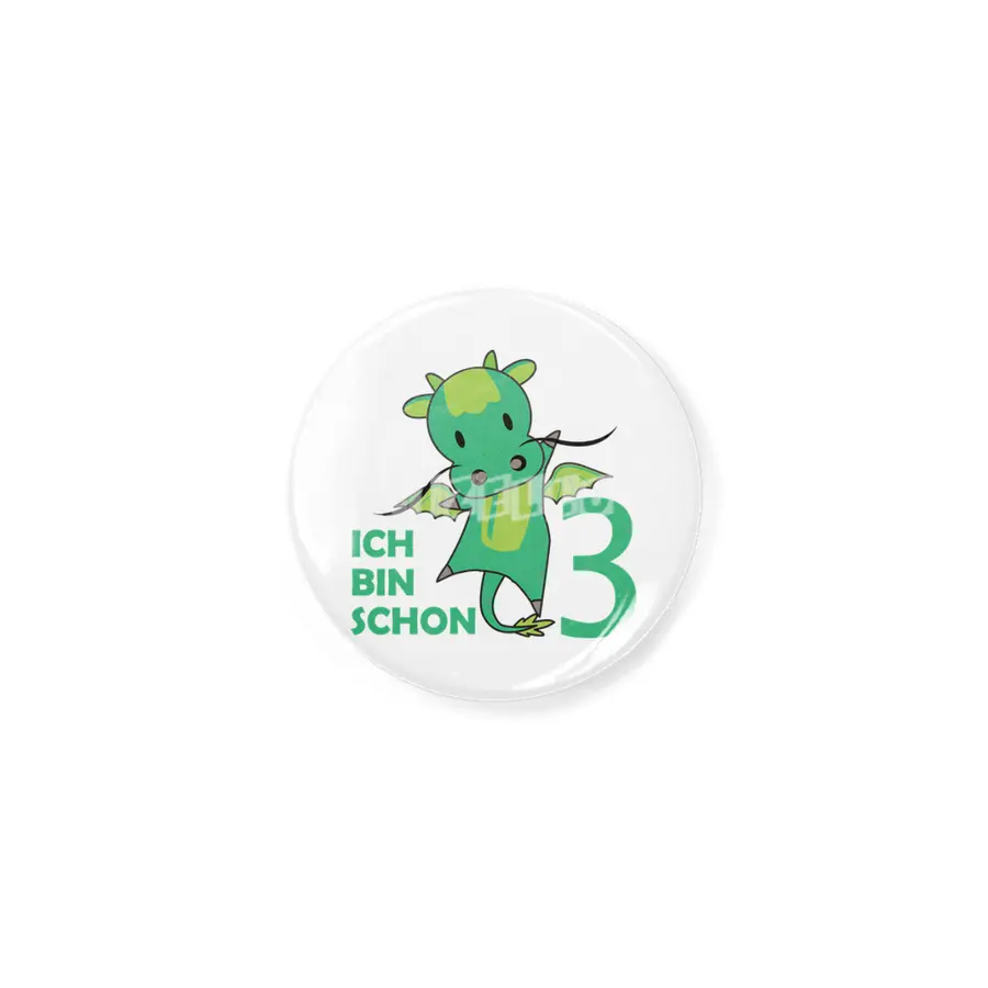 Dragon Green Three Years Old 3rd Birthday Kids Açacak