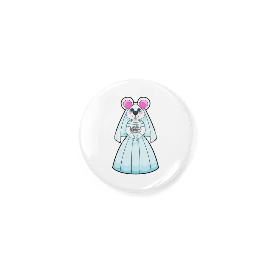 Mouse as Bride with Bunch of flowers Açacak