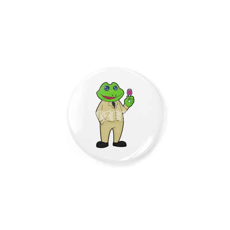 Frog as Groom with Glass of Red wine Açacak