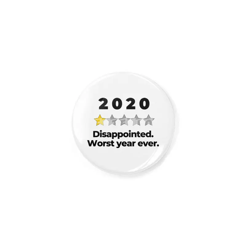 2020 Bad Year Review One Star Rating Cute Funny Joke October September Sarcastic Class Motivational Açacak