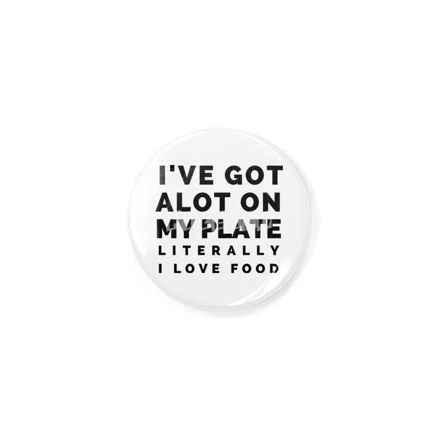 A lot on My Plate Food Hungry Foodie Pizza Cute Funny Gift Sarcastic Happy Fun Introvert Awkward Gee Açacak