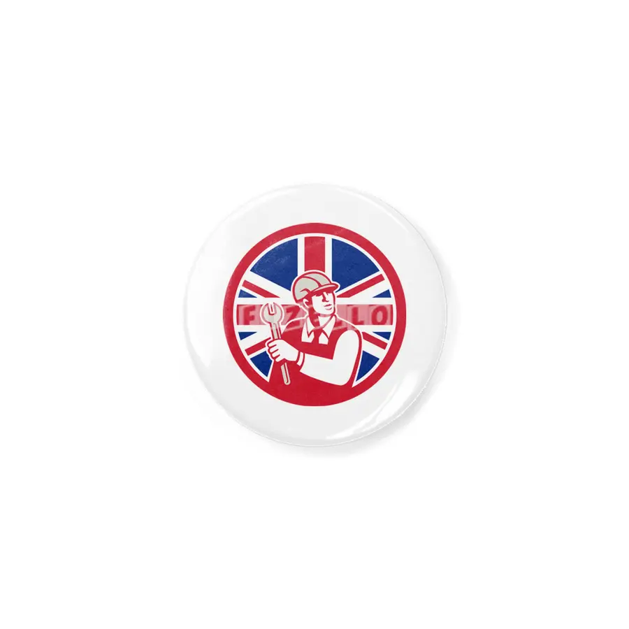 British Engineer Union Jack Flag Icon Açacak