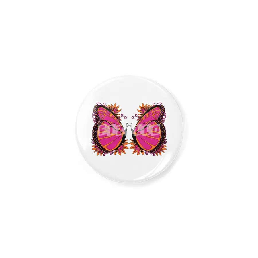 Pink and Orange Polka Dot Butterfly Açacak