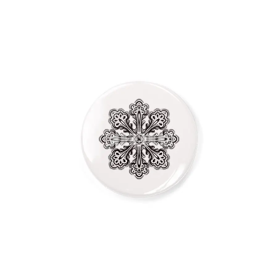 Decorative Snowflake Abstract Winter Ink Art Açacak