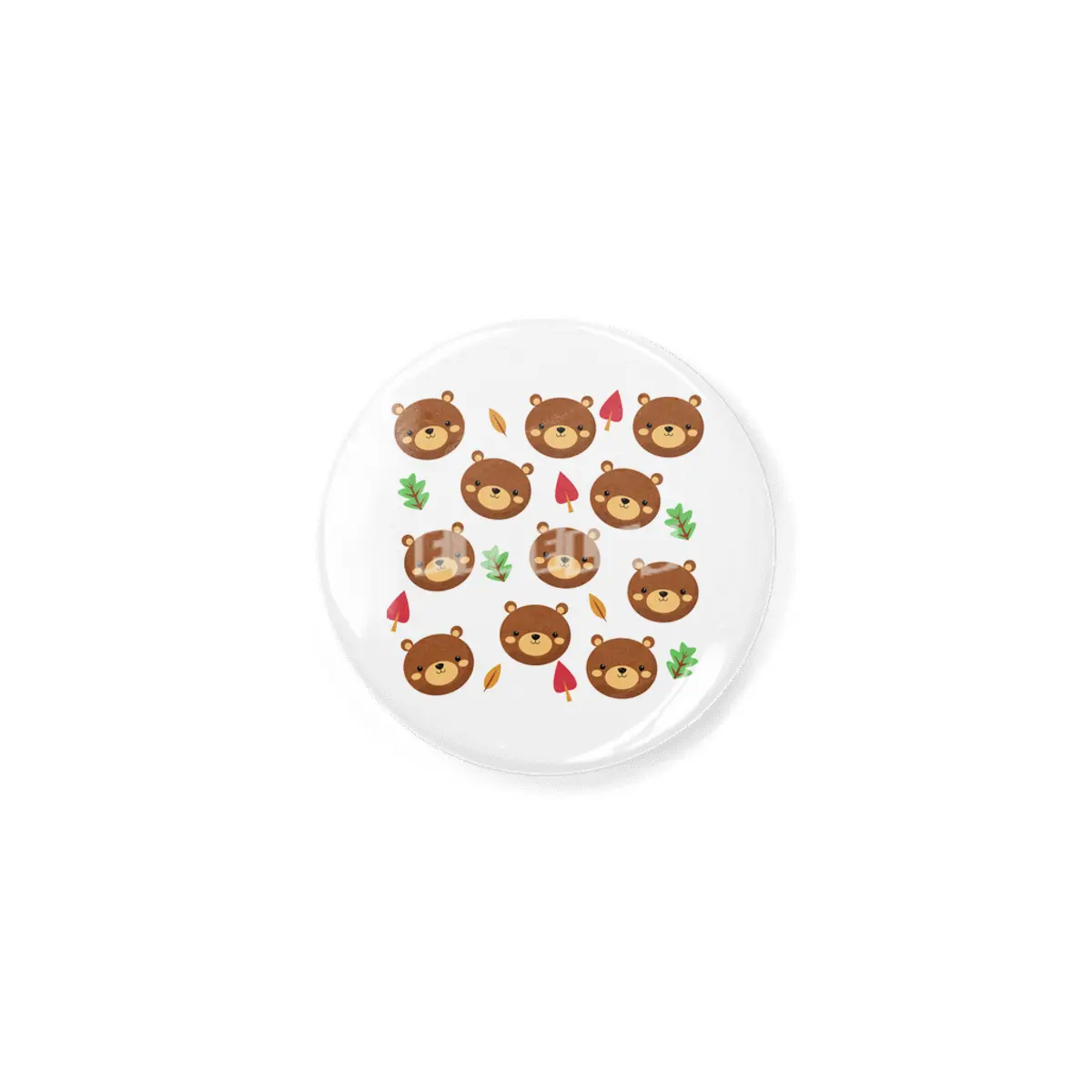 Bear Bears Pattern Leaves Cute Animals Forest Açacak