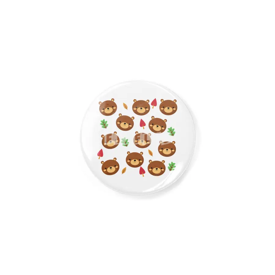 Bear Bears Pattern Leaves Cute Animals Forest Açacak