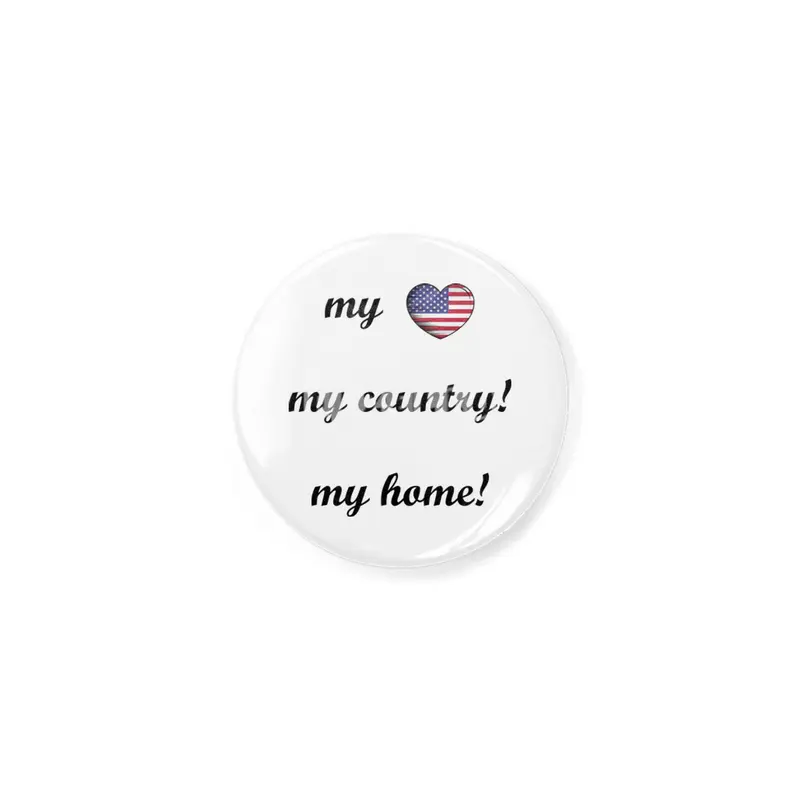 I Love America USA, My Home, My Country Açacak