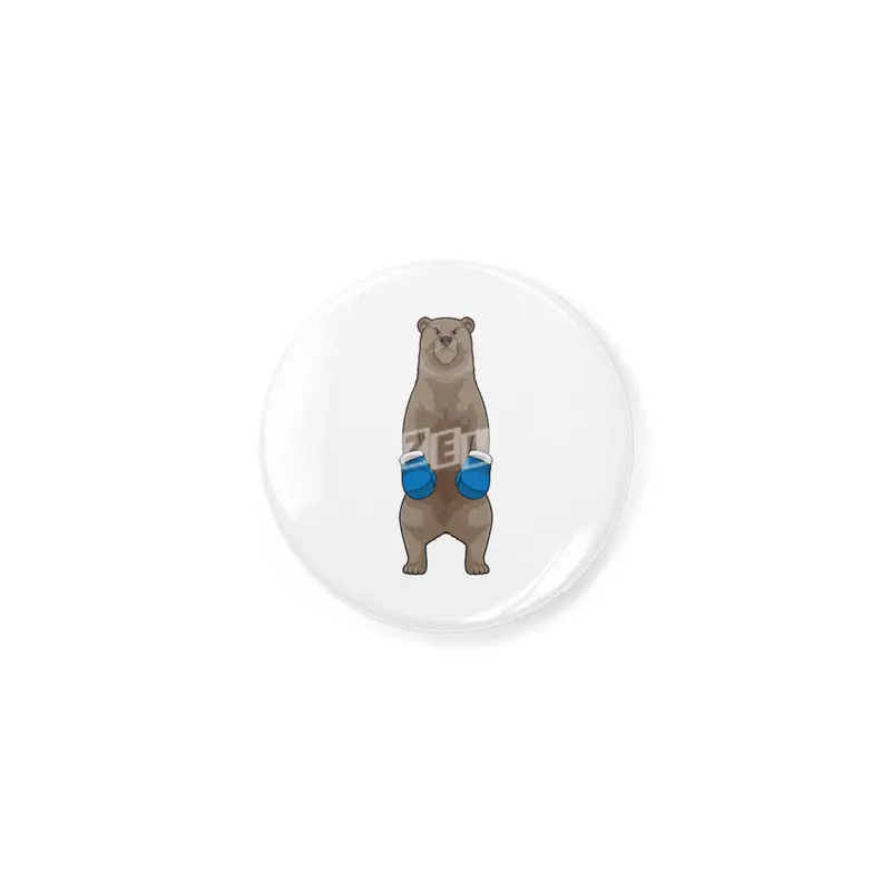 Bear as Boxer with Boxing gloves Açacak