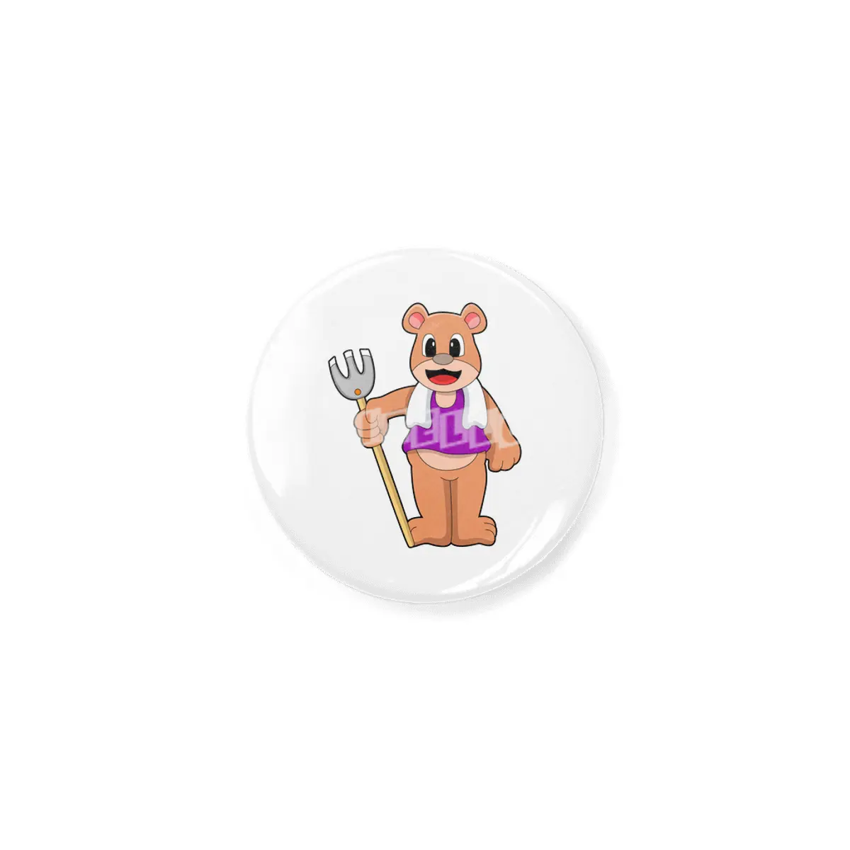Bear as Farmer with Rake Açacak