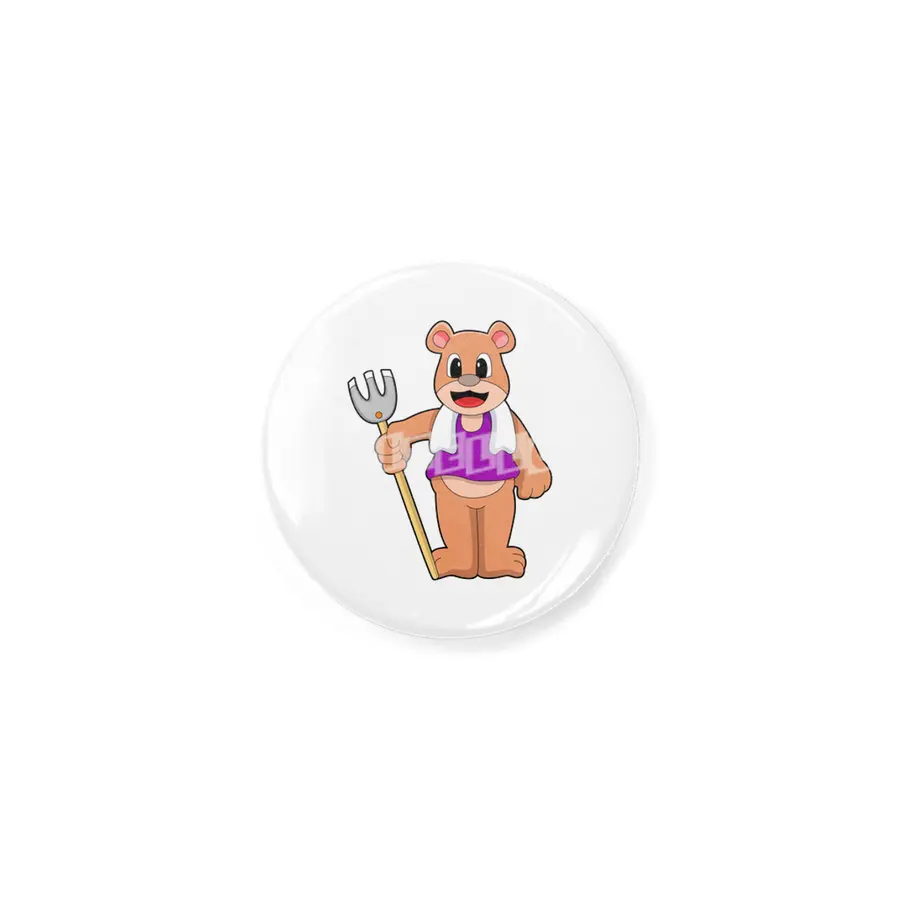 Bear as Farmer with Rake Açacak
