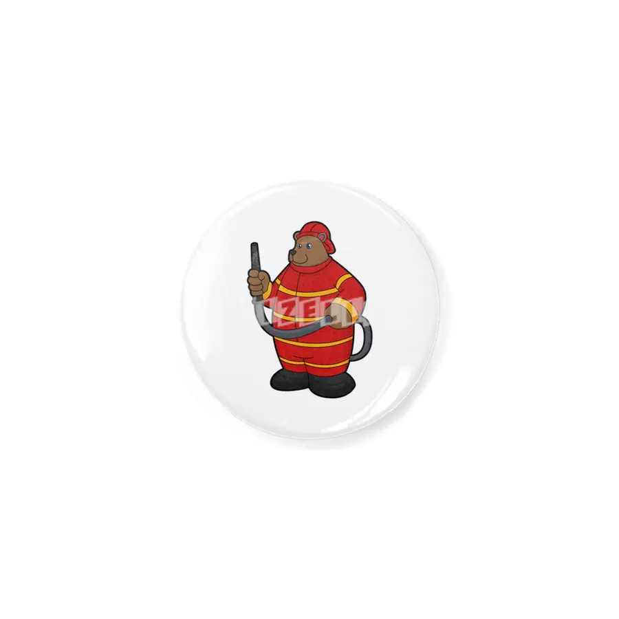 Bear as Firefighter with Hose Açacak