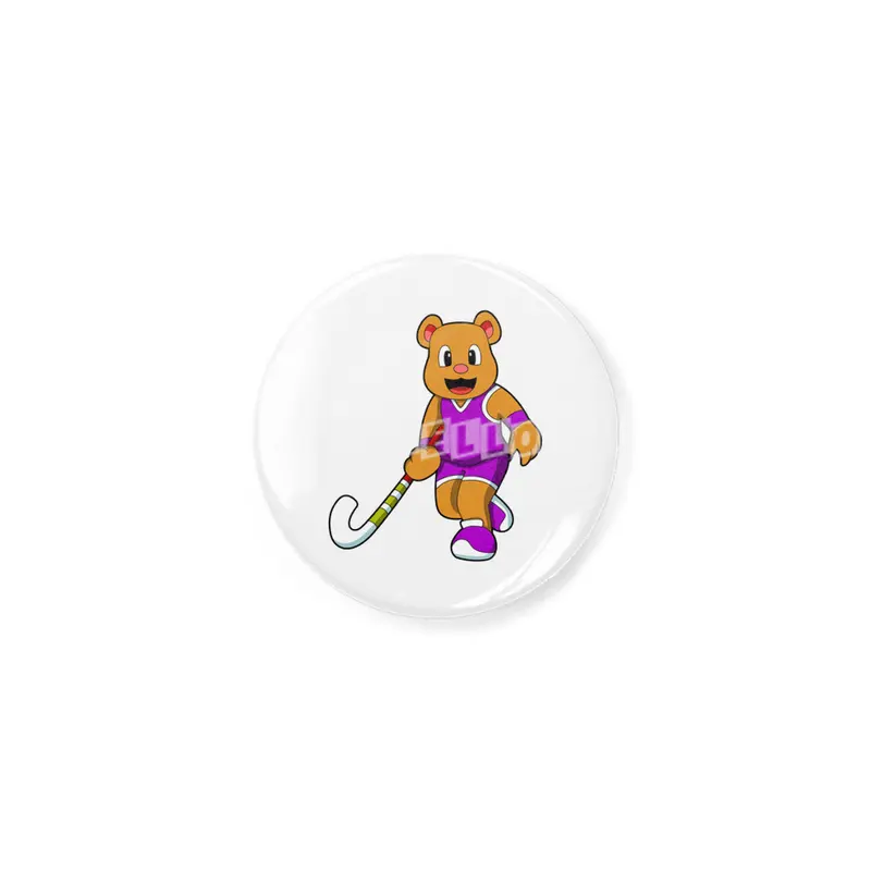 Bear at Hockey with Hockey stick Açacak
