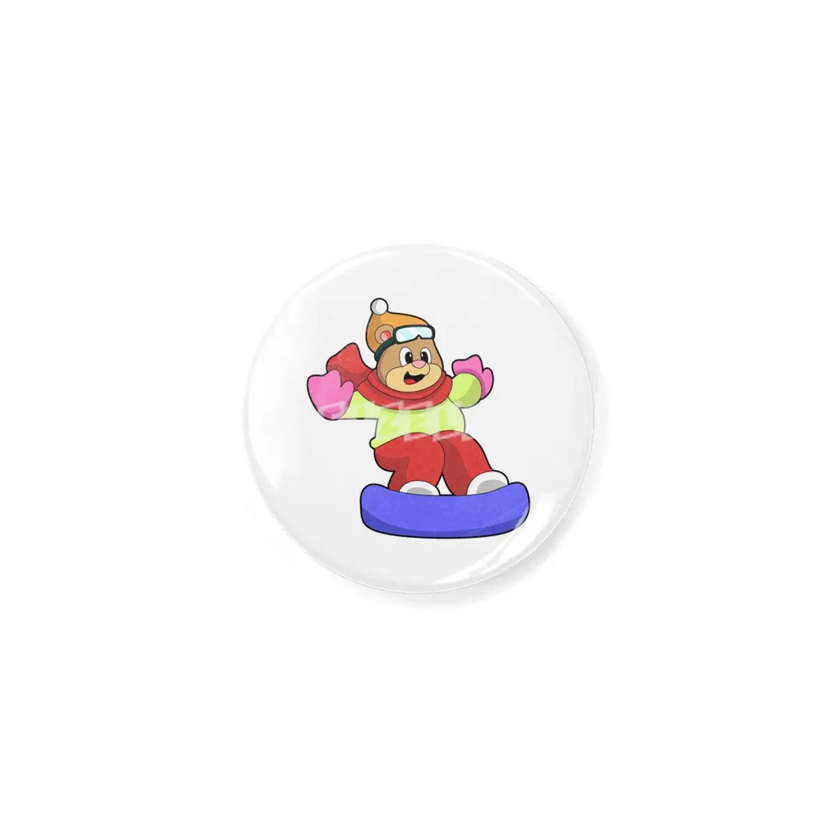 Bear at Snowboarding with Snowboard Açacak