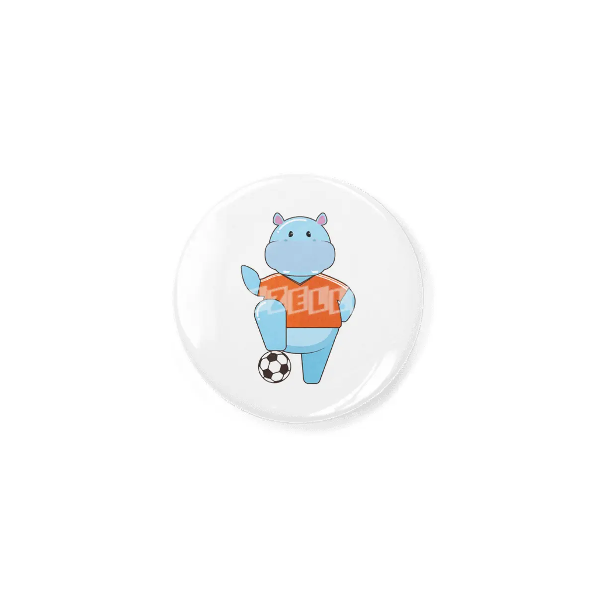 Hippo as Soccer player with Soccer ball Açacak