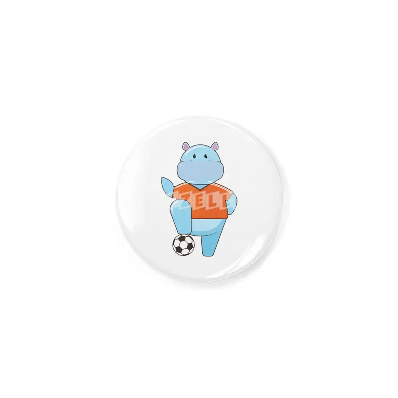Hippo as Soccer player with Soccer ball Açacak