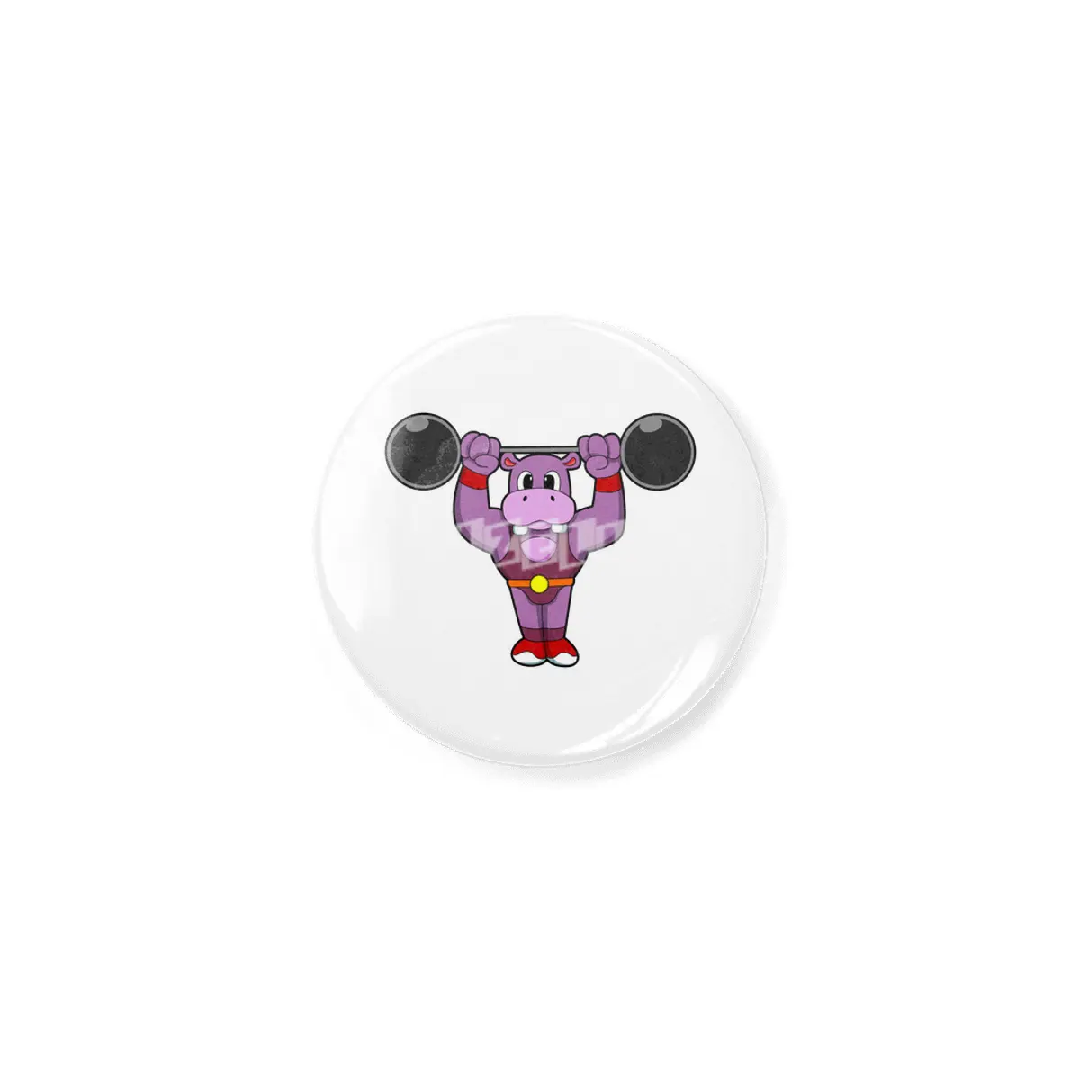 Hippo at Bodybuilding with Barbell Açacak