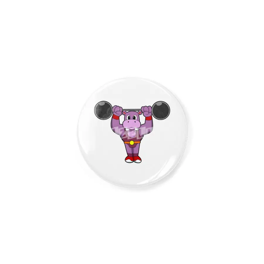 Hippo at Bodybuilding with Barbell Açacak