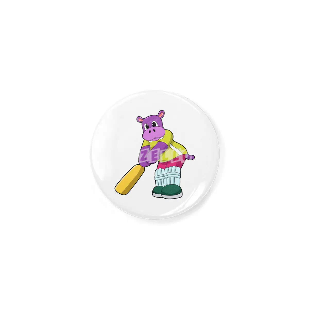 Hippo at Cricket with Cricket bat Açacak