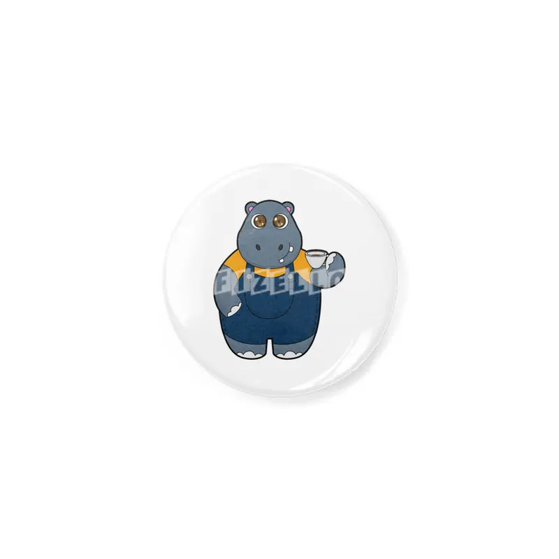 Hippo with Cup of Coffee Açacak