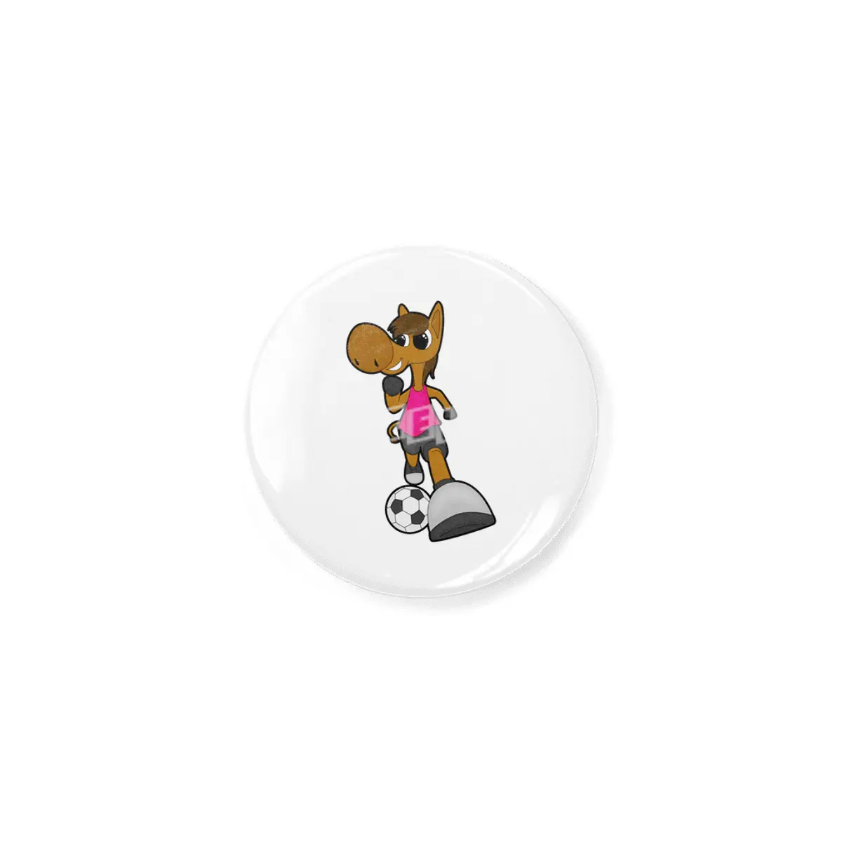 Horse as Soccer player with Soccer ball Açacak
