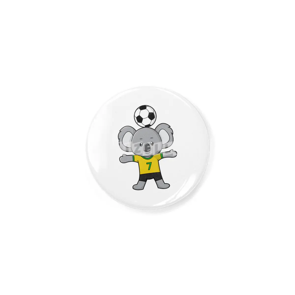 Koala as Soccer player with Soccer ball Açacak