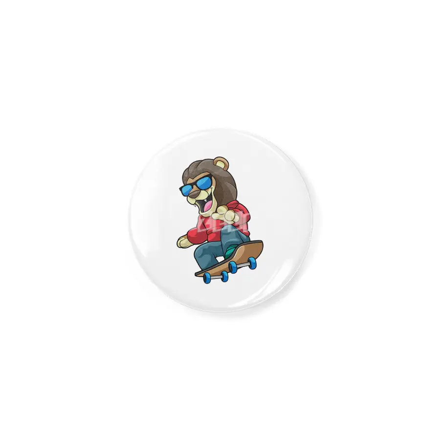 Lion as Skater with Skateboard Açacak
