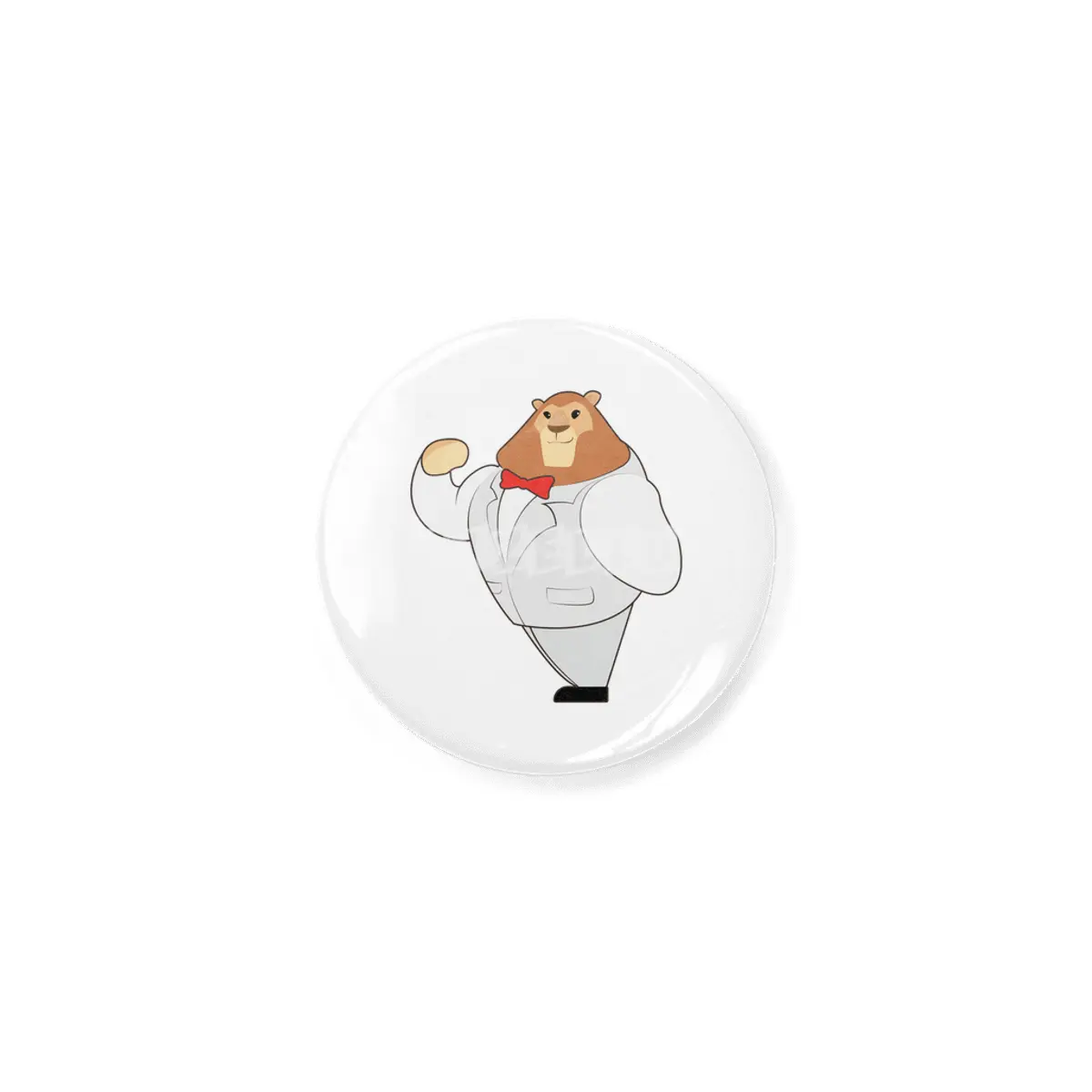 Lion in Suit with Bow tie Açacak