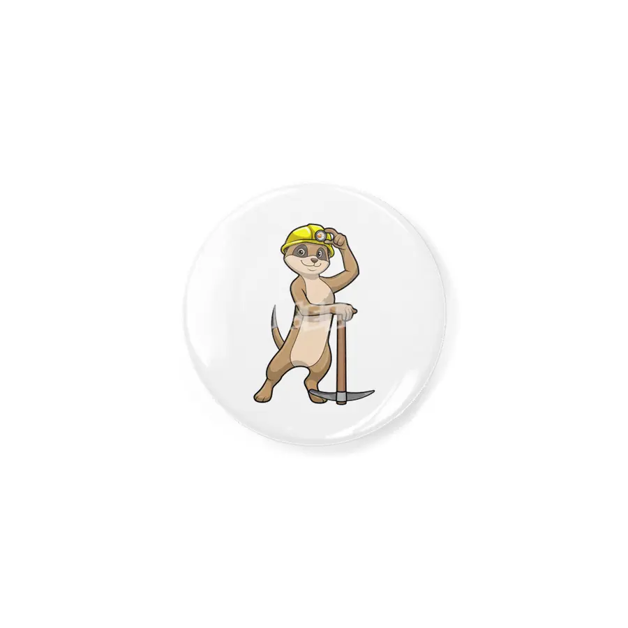 Meerkat as Miner with Pickaxe Açacak