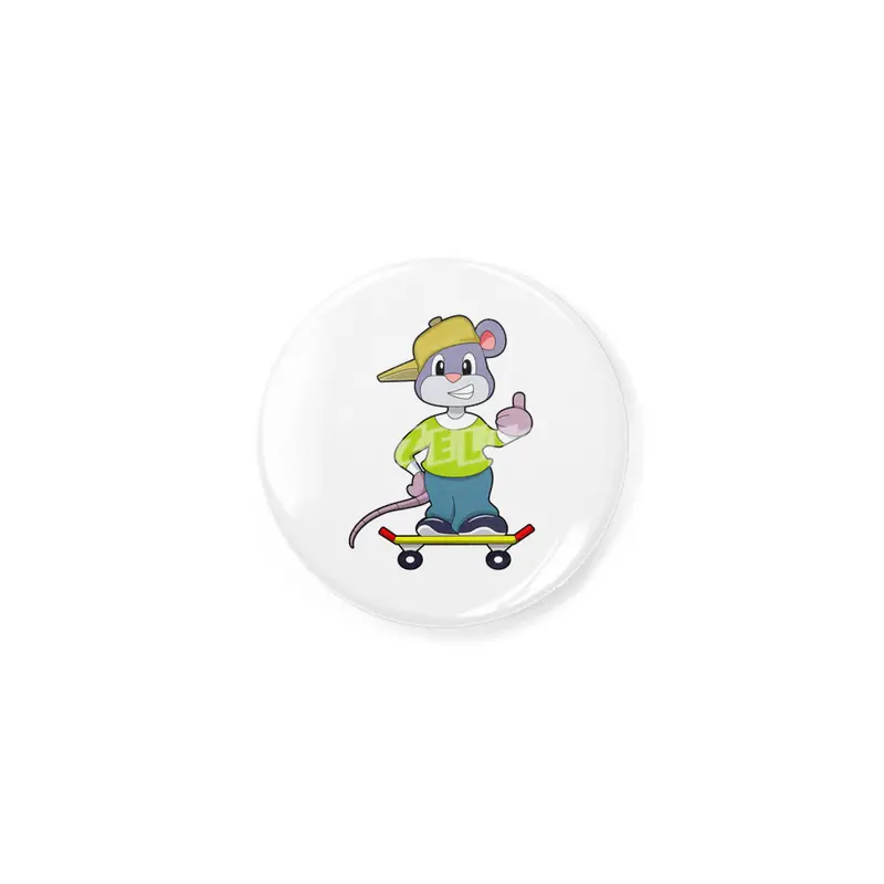 Mouse as Skater with Skateboard Açacak