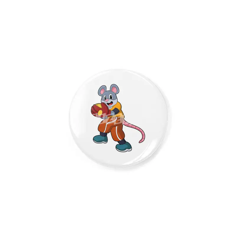 Mouse at Baseball with Baseball glove Açacak
