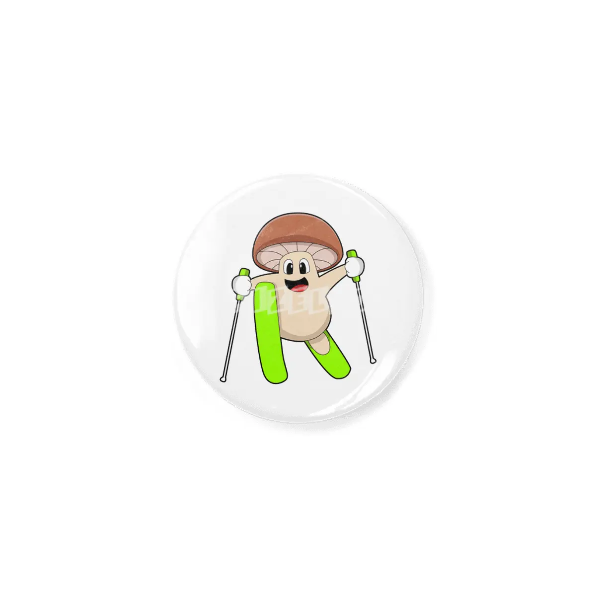 Mushroom as Skier with Ski Açacak