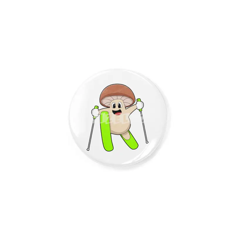 Mushroom as Skier with Ski Açacak