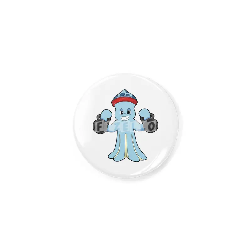 Octopus as Bodybuilder with Dumbbells Açacak