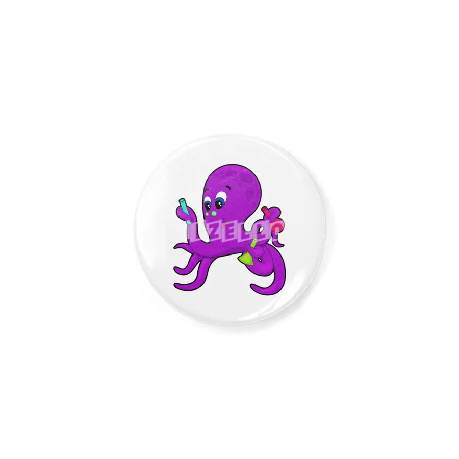 Octopus as Teacher with Laboratory equipment Açacak