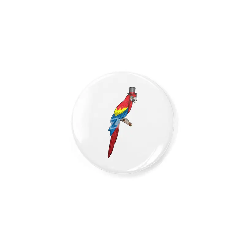 Parrot as Gentleman with Hat Açacak