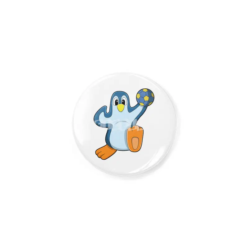 Penguin as Handball player with Handball Açacak