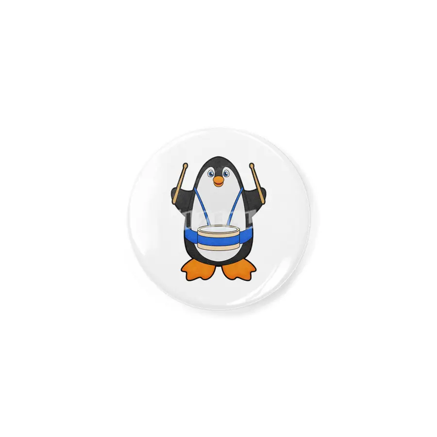 Penguin as Musician with Drum Açacak